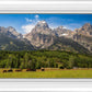 Panorama of Grand Teton Mountain Range, Wyoming
