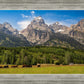 Panorama of Grand Teton Mountain Range, Wyoming