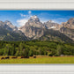 Panorama of Grand Teton Mountain Range, Wyoming