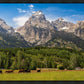 Panorama of Grand Teton Mountain Range, Wyoming