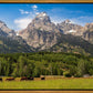 Panorama of Grand Teton Mountain Range, Wyoming