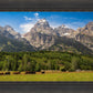 Panorama of Grand Teton Mountain Range, Wyoming