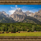 Panorama of Grand Teton Mountain Range, Wyoming
