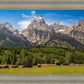 Panorama of Grand Teton Mountain Range, Wyoming