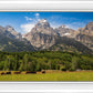 Panorama of Grand Teton Mountain Range, Wyoming