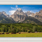 Panorama of Grand Teton Mountain Range, Wyoming