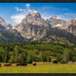 Panorama of Grand Teton Mountain Range, Wyoming