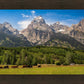 Panorama of Grand Teton Mountain Range, Wyoming