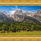 Panorama of Grand Teton Mountain Range, Wyoming