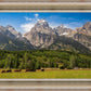 Panorama of Grand Teton Mountain Range, Wyoming