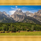 Panorama of Grand Teton Mountain Range, Wyoming