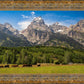 Panorama of Grand Teton Mountain Range, Wyoming