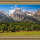 Panorama of Grand Teton Mountain Range, Wyoming