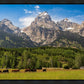 Panorama of Grand Teton Mountain Range, Wyoming