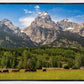 Panorama of Grand Teton Mountain Range, Wyoming