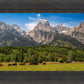 Panorama of Grand Teton Mountain Range, Wyoming
