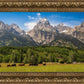 Panorama of Grand Teton Mountain Range, Wyoming