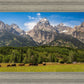 Panorama of Grand Teton Mountain Range, Wyoming