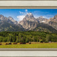 Panorama of Grand Teton Mountain Range, Wyoming