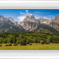 Panorama of Grand Teton Mountain Range, Wyoming