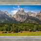 Panorama of Grand Teton Mountain Range, Wyoming
