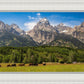 Panorama of Grand Teton Mountain Range, Wyoming