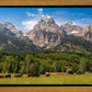 Panorama of Grand Teton Mountain Range, Wyoming