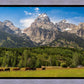 Panorama of Grand Teton Mountain Range, Wyoming