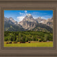 Panorama of Grand Teton Mountain Range, Wyoming