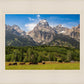 Panorama of Grand Teton Mountain Range, Wyoming