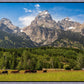 Panorama of Grand Teton Mountain Range, Wyoming
