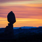 Balancing Rock at Sunset, Arches National Park, Utah