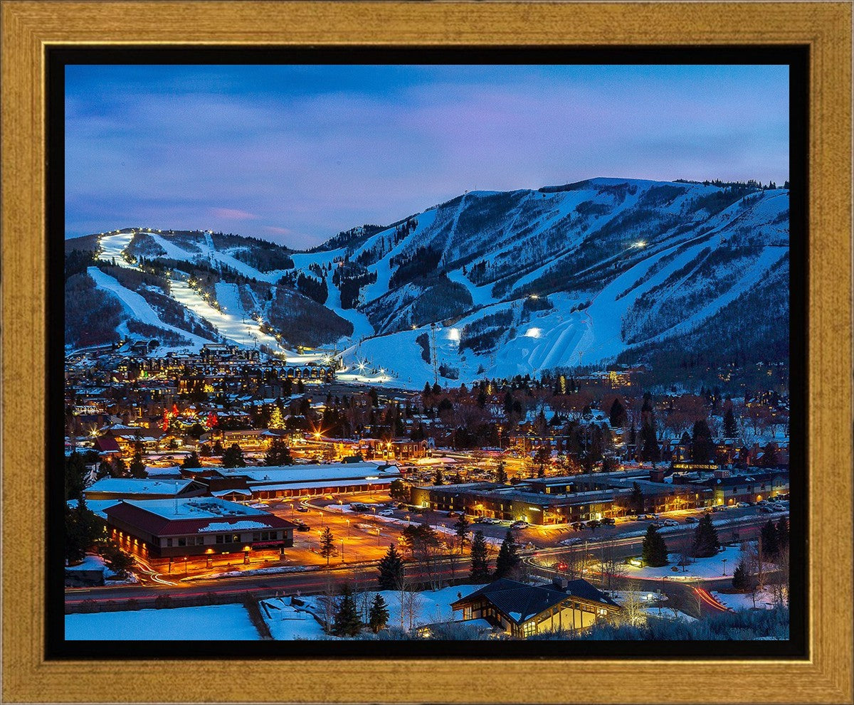 Park City, Utah, at Twilight