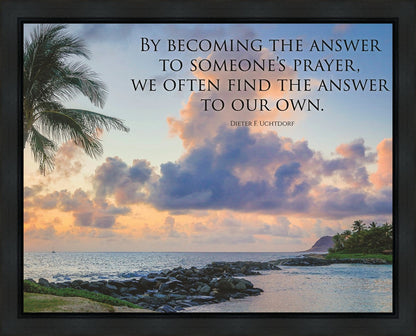 Becoming the Answer Motivisional Poster