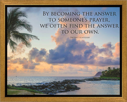Becoming the Answer Motivisional Poster