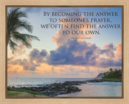 Becoming the Answer Motivisional Poster