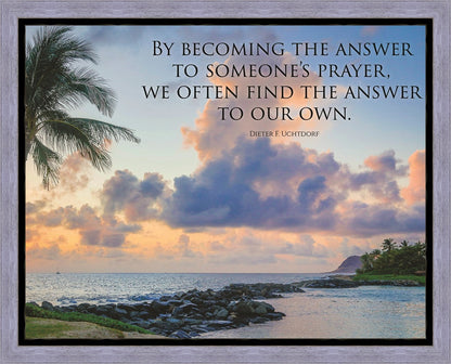 Becoming the Answer Motivisional Poster