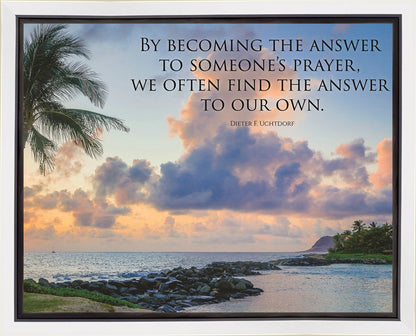 Becoming the Answer Motivisional Poster