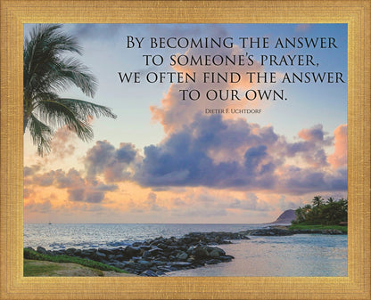 Becoming the Answer Motivisional Poster