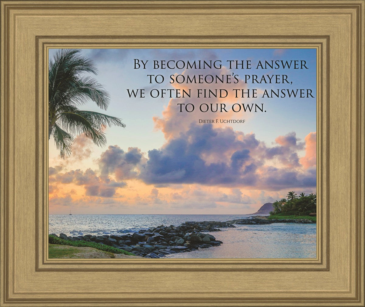 Becoming the Answer Motivational Poster