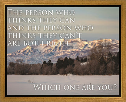 Who Thinks They Can Motivisional Poster