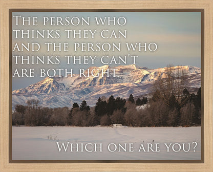 Who Thinks They Can Motivisional Poster