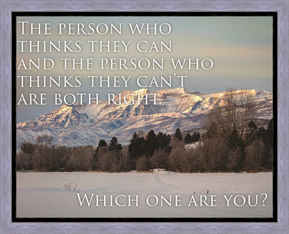 Who Thinks They Can Motivisional Poster