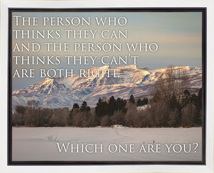 Who Thinks They Can Motivisional Poster