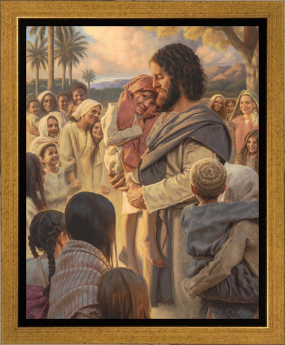 He Took Them Up In His Arms Gallery Wrap