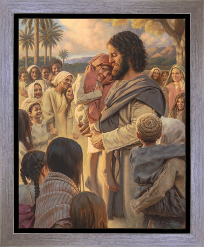 He Took Them Up In His Arms Gallery Wrap