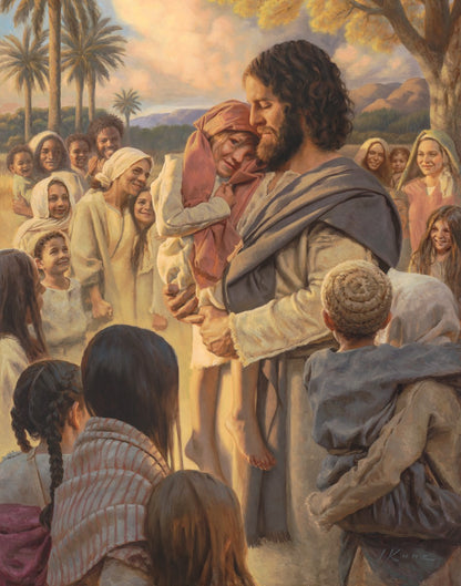 He Took Them Up In His Arms Gallery Wrap