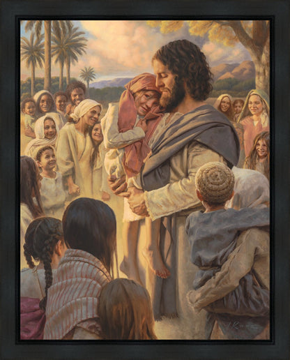 He Took Them Up In His Arms Gallery Wrap