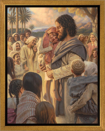 He Took Them Up In His Arms Gallery Wrap