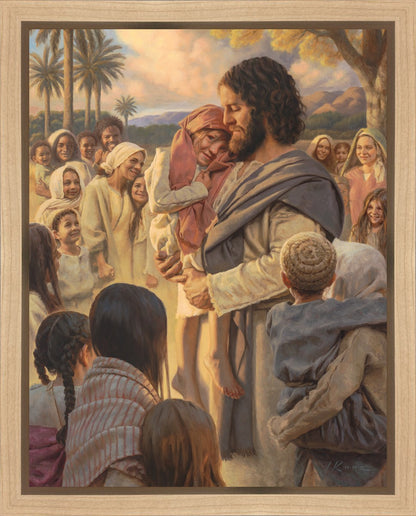 He Took Them Up In His Arms Gallery Wrap